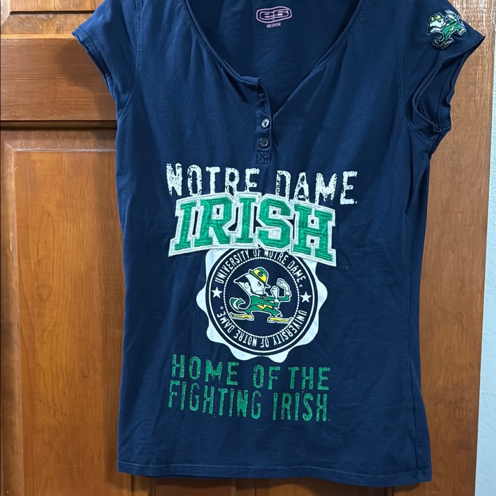 Notre Dame Fighting Irish Women's Blue Jersey Top